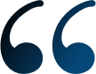Quotation marks icon in dark blue, representing testimonials or client reviews for Mercier Dental
